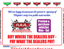 Tablet Screenshot of norfolkautoauction.com